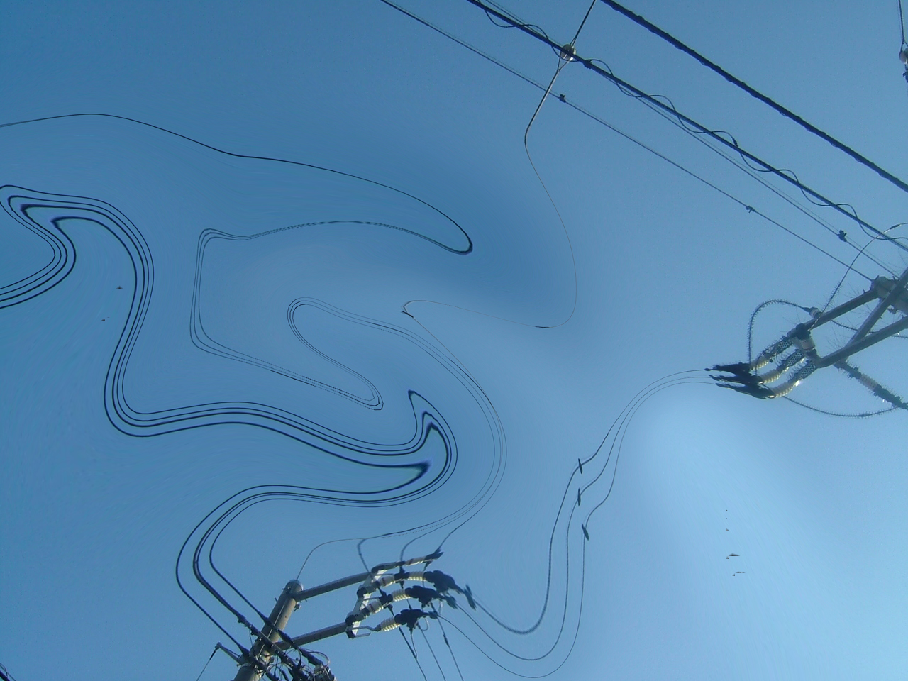 Sky-Drawing. The electrical-wires-feti