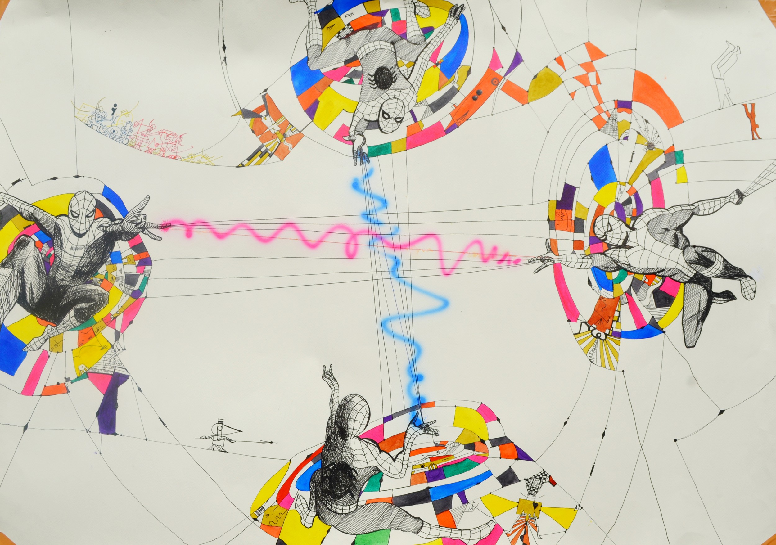 The virtual electrical wires, playing a cat’s cradle